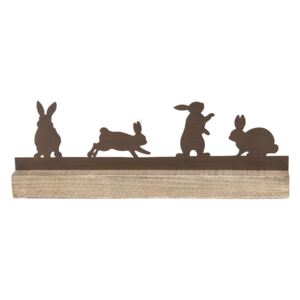 Velikonoční dekorace 4 králíci - 35*5*12 cm