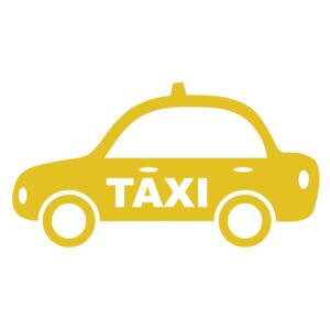 Taxi - samolepka na zeď