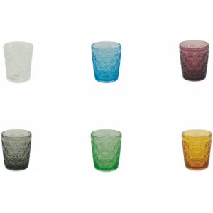 Sada 6 barevných skleniček Villa d'Este Marrakech, 240 ml