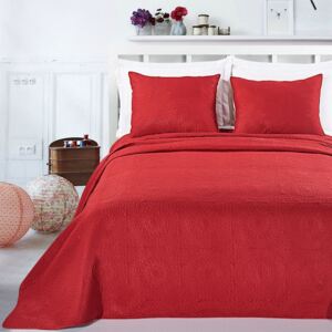 Přehoz na postel DecoKing Elodie červený + povlaky na polštáře