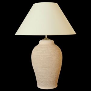 Keramická lampa N408, Natur - Lampa se stínidlem-zlaté doplňky