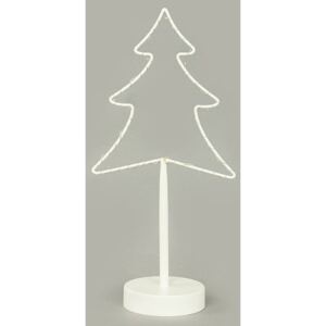 Stromeček, vánoční kovová dekorace s LED světlem