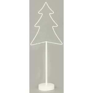 Stromeček, vánoční kovová dekorace s LED světlem