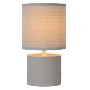 LUCIDE GREASBY Table Lamp E14 H26cm Grey, stolní lampa