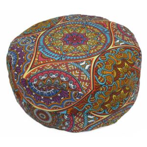 S radostí - vlastní výroba Meditační polštář s mandalou MAGIC Velikost: ∅30 x v12 cm