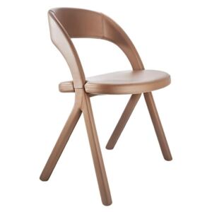 Designová židle Gesto, pravá kůže