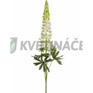 Umělý květ Lupiny bílý 105cm - Novinka