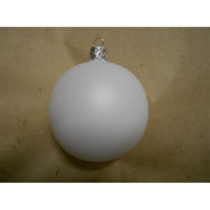 Velká vánoční koule 4 ks - bílá skořápka