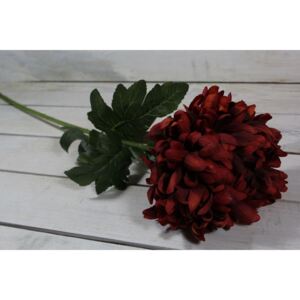 Umělý květ CHRYZANTÉMA - červená (v. 78 cm) velikost