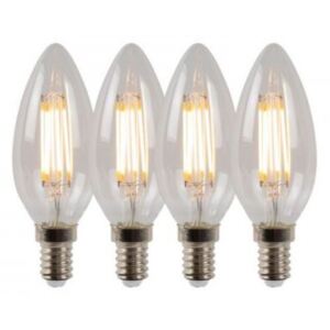 LUCIDE Bulb C35 Filament Dimmable E14 4x4W 360LM 2700K žárovka, zářivka