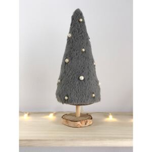 Dekorace šedý vánoční stromeček