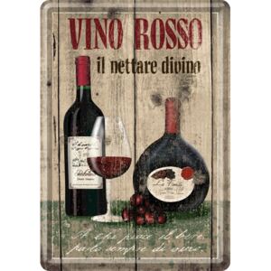 Nostalgic Art Plechová pohlednice - Vino Rosso