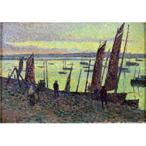 Obraz, Reprodukce - Boats at Camaret, 1893, Maximilien Luce