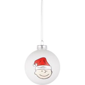 Butlers PEANUTS Vánoční koule Charlie Brown - bílá