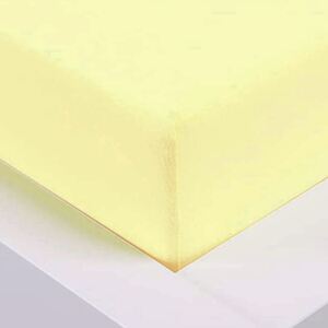 XPOSE® Jersey prostěradlo Exclusive dvoulůžko - vanilková 180x200 cm