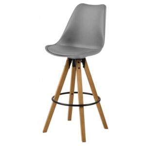 Barová židle Edima VI Grey / Oak