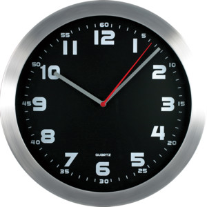 EMPEN Kovové nástěnné hodiny Melange, černá E01.2482.7090