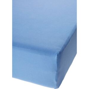 Jersey prostěradlo s elastanem středně modré Rozměr: 90x200 cm