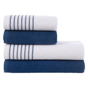 Sada ručníků a osušek Davos Modrá Námořnická
