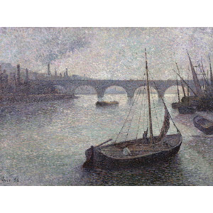Obraz, Reprodukce - View of the Thames, 1893, Maximilien Luce