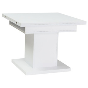 Jídelní a konferenční rozkládací stůl v bílé barvě KN744