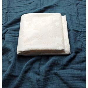 TrendUpcz sametová dětská deka velvet 85 x 100 cm (krémová)