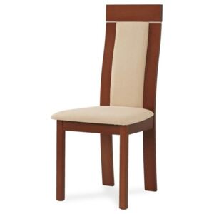 Jídelní židle ELENA třešeň/béžová