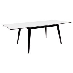 Roztahovací stůl Ronald 230, černý / bílý