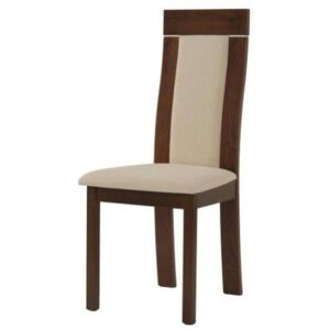 Jídelní židle ELENA ořech/béžová
