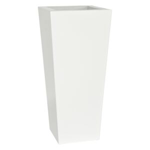 PLUST - Designový květináč KIAM gloss pot, 25 x 25 cm - bílý