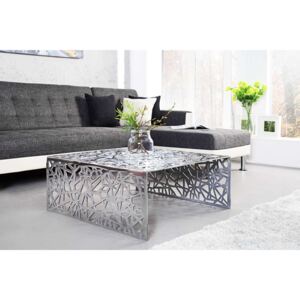 Designový stolek Pablo 60 cm stříbrný