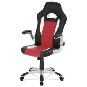 Kancelářská židle ROBERT černá/červená