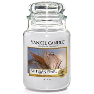 Yankee Candle - vonná svíčka Autumn Pearl 623g (Úchvatná krémová vůně přináší aromatickou směs orchideje, vanilky a delikátní frézie, oslazenou cukrovým popraškem.)