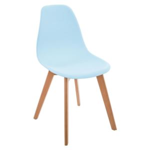 Dětská židle, modrá židle, taburet, šedá stolička,sedadlo, pouf - barva modrá