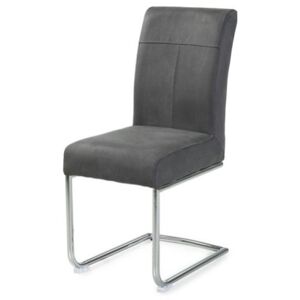 Jídelní židle FLORIAN šedá/chrom