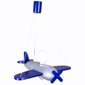 Závěsné dětské osvětlení CLIPPER, letadlo, tmavě modré Hellux CLIPPER 104.23.08