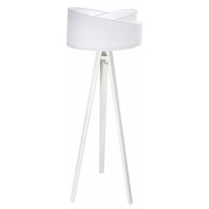 Timberlight Stojací lampa Awena bílá + bílý vnitřek + bílé nohy