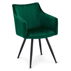 Moderní jídelní židle Aelfric, zelená