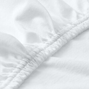XPOSE® Jersey prostěradlo Exclusive s lycrou - bílá 140x200 cm