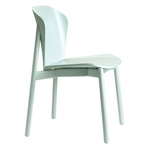 Židle Finn akvamarínová barva, bílé nohy