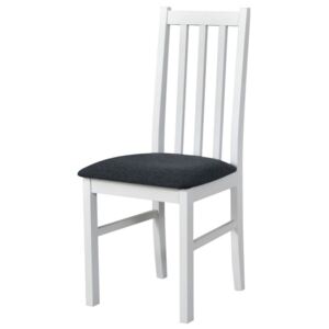 Jídelní židle BOLS 10 tmavě šedá/bílá