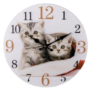 Nástěnné hodiny Cat 34 cm (Clayre & Eef)