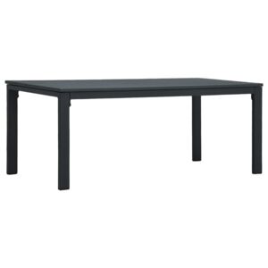 Konferenční stolek šedý 98 x 48 x 39 cm HDPE dřevěný vzhled