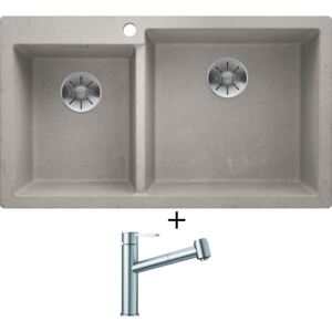 SET Blanco PLEON 9 Beton-Style 525310 + Blanco AMBIS-S nerez kartáčovaný 523119