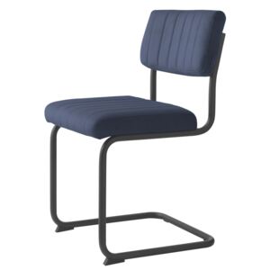 Konzolová židle Javon modrý samet