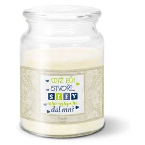 Svíčka SABLIO - Když Bůh stvořil šéfy 500 g