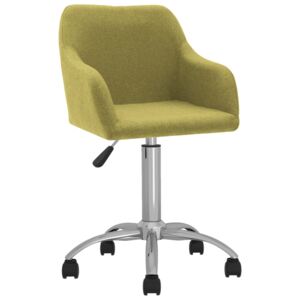Otočná kancelářská židle zelená textil