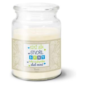 Svíčka SABLIO - Když Bůh stvořil syny 500 g