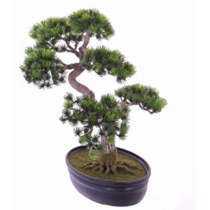 Umělý bonsai japonská borovice v květináči, 40cm