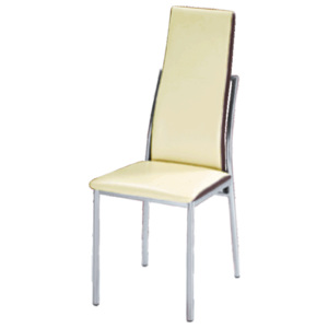 Jídelní židle v jednoduchém moderním provedení béžová ZORA
